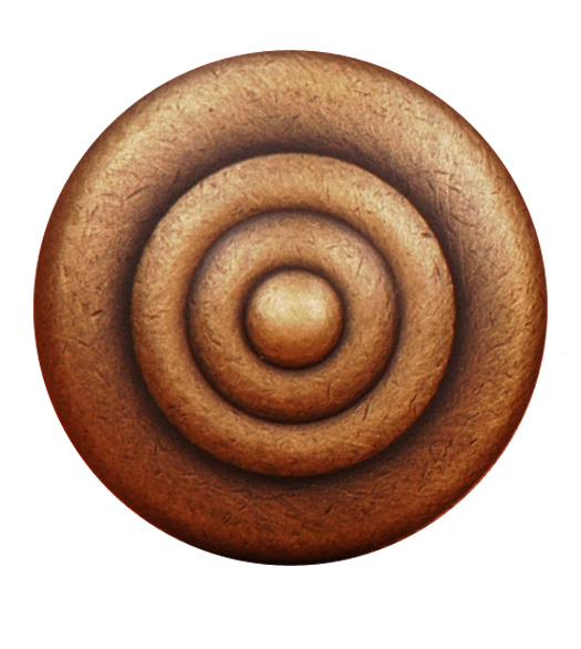 Solid Brass Ridge Knob