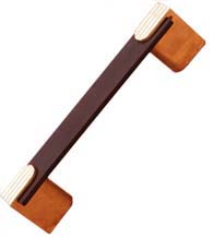 Deco Cabinet Pull With Polished Brass Accent, RK International CP-45