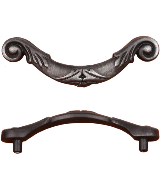 Ornate Curved Drop Pull
