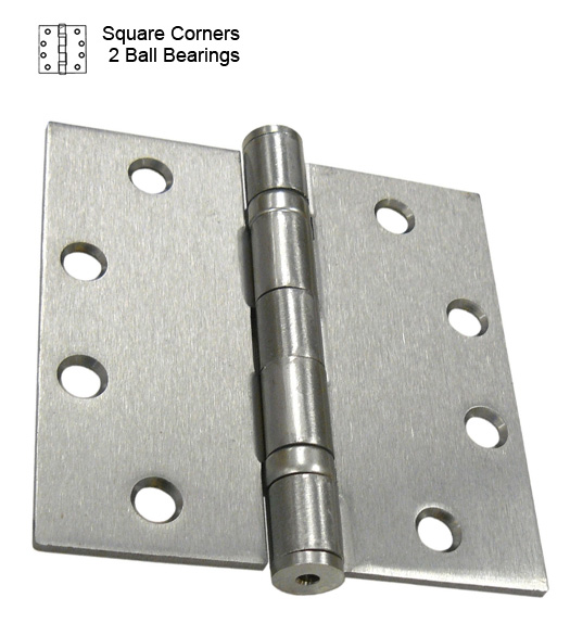 4-1/2 x 4-1/2 Butt Hinge with Ball Bearings