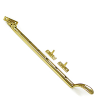 Solid Brass 13 Inch Colonial Casement Window Stay Adjuster, Deltana CSA13