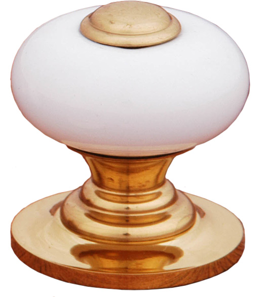 Traditional White Porcelain Cabinet Knob
