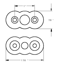 Top Pivot for Deltana DASH95 Floor Spring Hinge