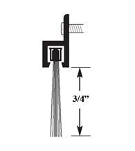 36 Inch Nylon Brush Door Sweep