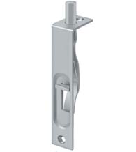 Solid Brass 4 Inch Flush Bolts with Square Corners, Deltana 4FBS