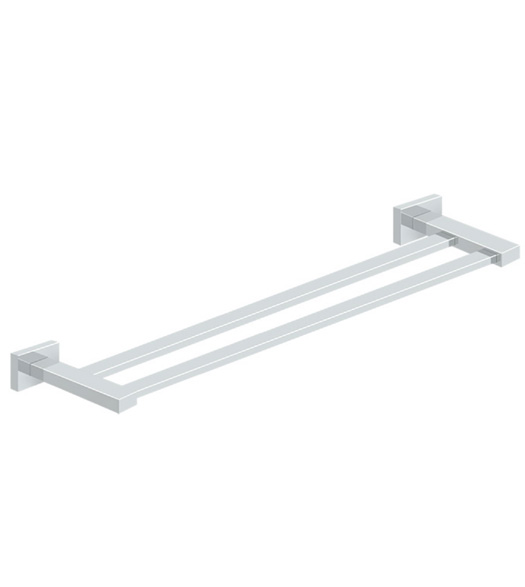 24 Inch Modern Double Towel Bar