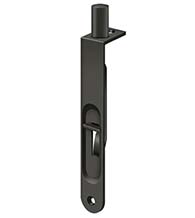 Solid Brass 6 Inch Flush Bolts with Round Corners, Deltana DEL-6FBR