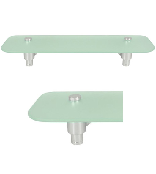 Sobe 15-3/4 Inch Glass Shampoo Shelf
