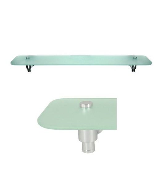 Sobe 27-5/8 Inch Glass Shampoo Shelf
