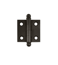 1.5 Inch Square Solid Brass Cabinet Hinge, Pair, Deltana CH1515