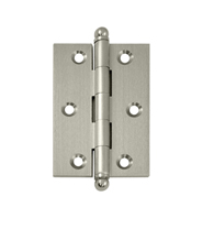 3 Inch x 2 Inch Solid Brass Cabinet Hinge, Pair, Deltana CH3020