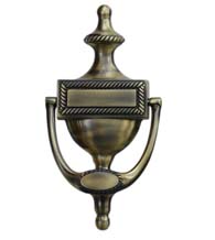 Victorian Rope Door Knocker, Deltana DKR75