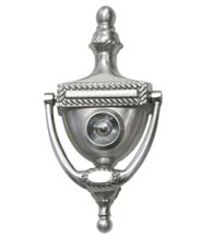 Victorian Rope Viewer Door Knocker, Deltana DKV6R