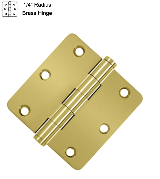 3-1/2 Residential Brass Hinge