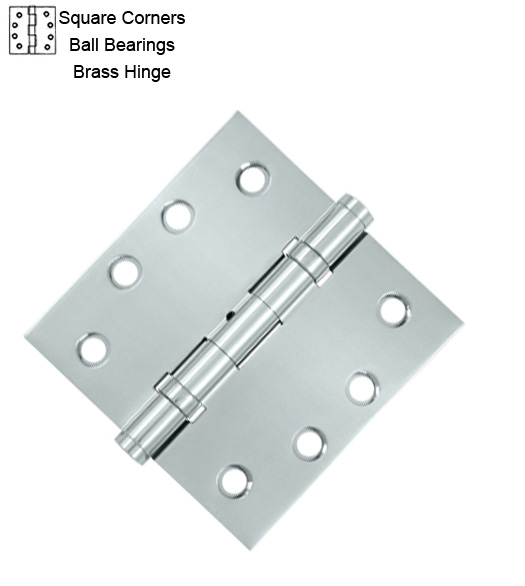 4 Inch Brass Hinge with Ball Bearing