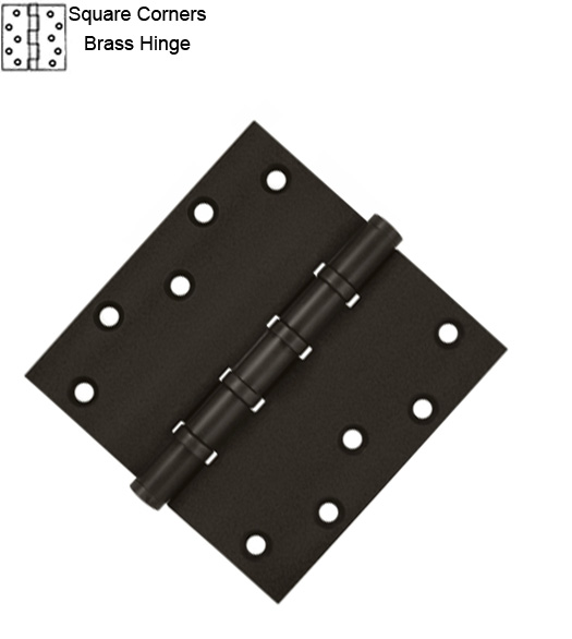 6 Inch Brass Hinge with Ball Bearing