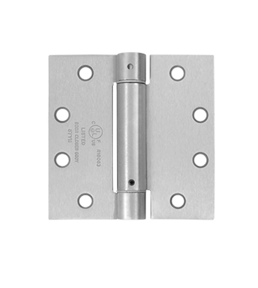 4-1/2 x  4-1/2 Stainless Steel Spring Hinge