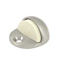 Low Profile Solid Brass Floor Dome Door Stop, Deltana DSLP316
