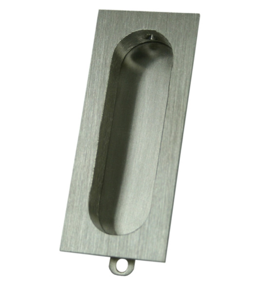 Solid Brass Rectangle Pocket Door Pull