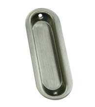 3-1/2 Inch Contemporary Oblong Flush Pull, Deltana FP223