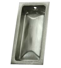 3-5/8 Inch Rectangular Cup Pull, Deltana FP227
