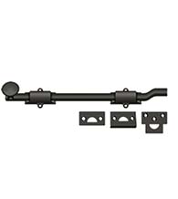 Solid Brass 12 Inch Offset Surface Bolt, Deltana FPG12