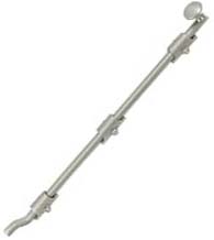 Solid Brass 18 Inch Offset Surface Bolt, Deltana FPG18