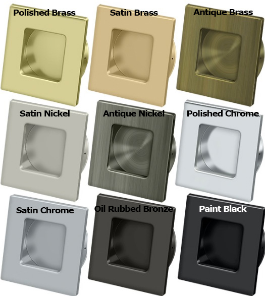Modern 2-3/4 Square Flush Pull