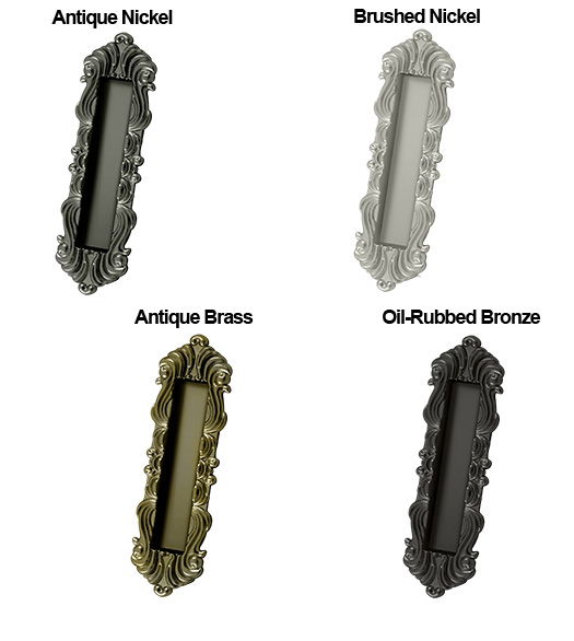 7 Ornate Flush Pull