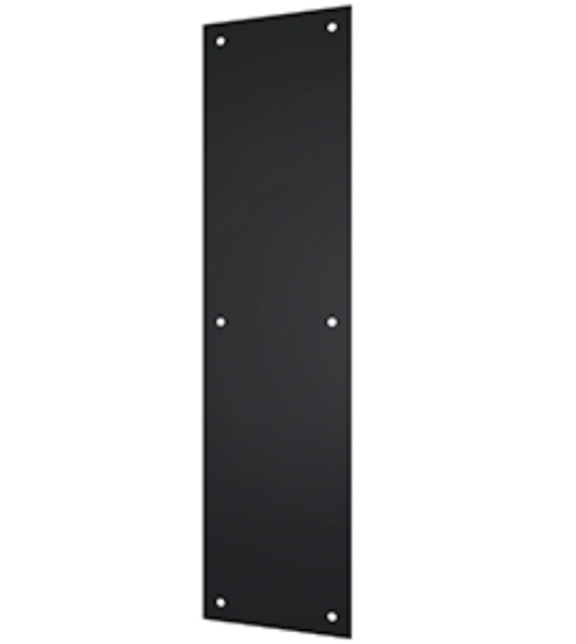 Stainless Steel 4 x 16 Matte Black Push Plate