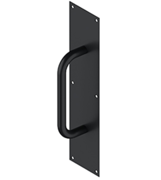 Pull Plate with Handle 4 x 16 black