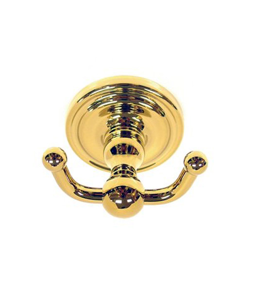 Traditional Solid Brass Double Towel Hook