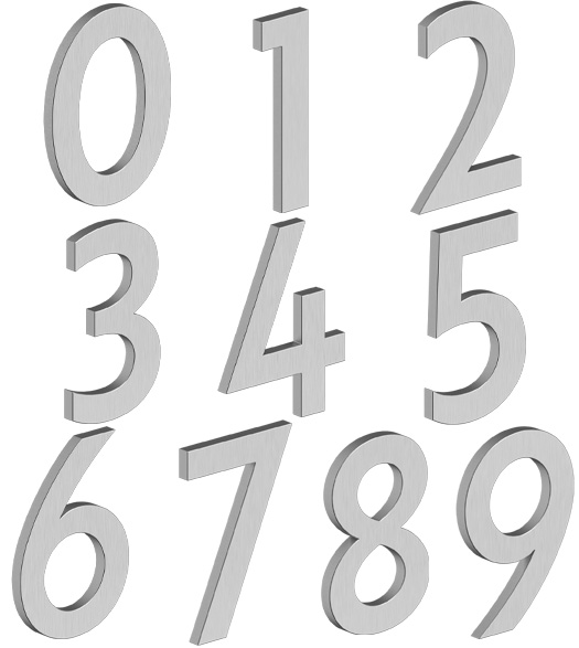 Deltana Series B House Numbers