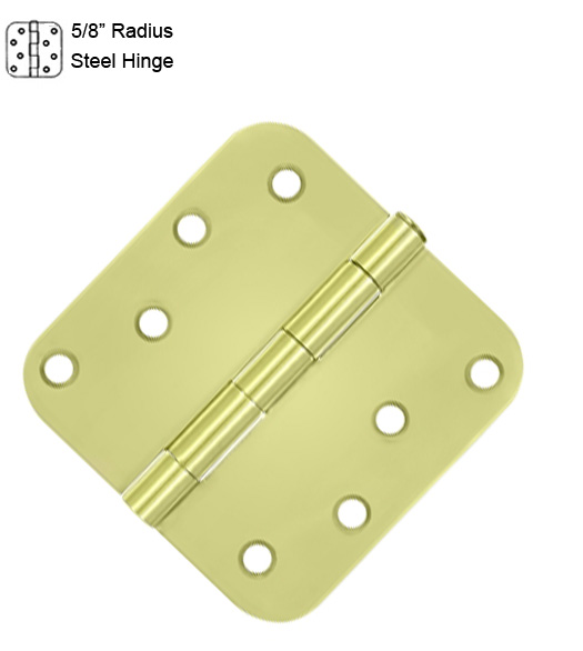 4 Inch x 5/8 Radius Residential Steel Hinges