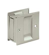 Solid Brass Pocket Door Pull Set, Deltana SDP25