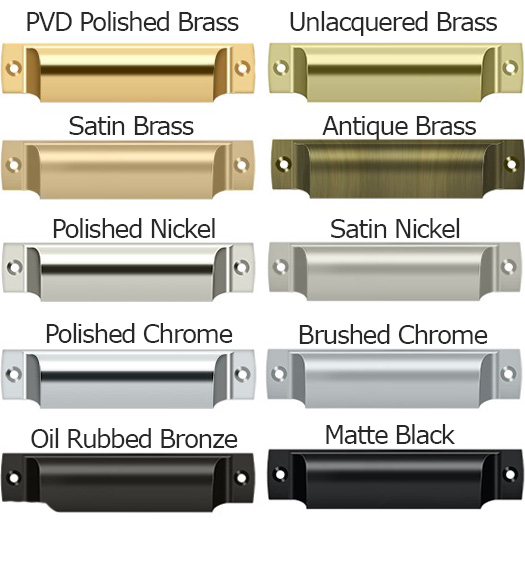 4 Inch Rectangular Shell Pull
