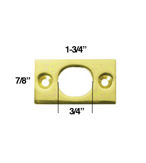 6 Flush Bolt Strike Plate