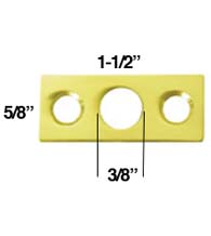 Strike Plate for Flush Bolt, Deltana SP7FBR
