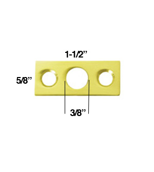 7 Flush Bolt Strike Plate
