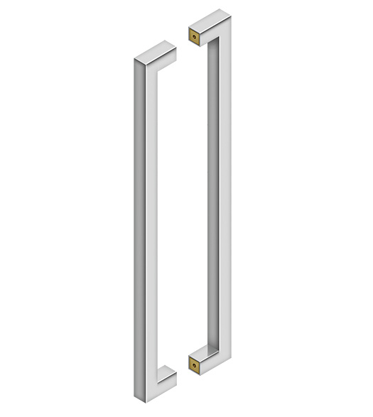 Contemporary Back-to-Back 24 Door Pull Set