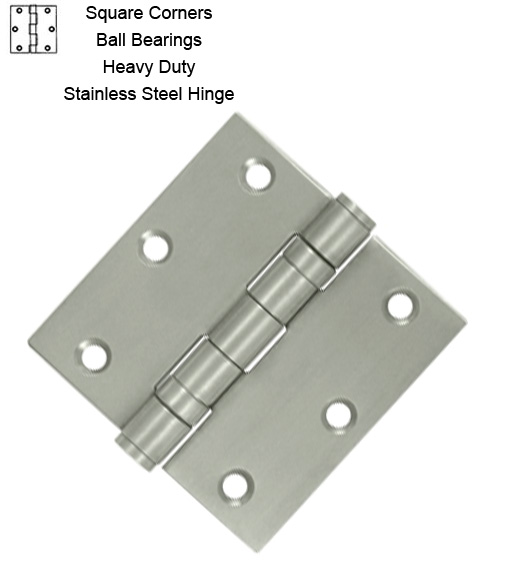 3-1/2 Stainless Steel Hinge