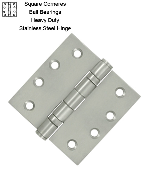 4 Inch Stainless Steel Hinge 2 Ball Bearings