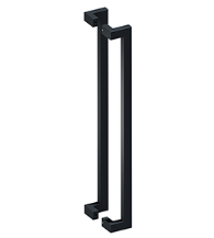 Back-to-Back 36 Inch Modern Offset Pulls, Pair, Deltana SSPOBB36