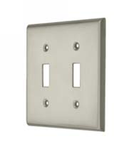 Double Standard Switch Plate, Deltana SWP4761