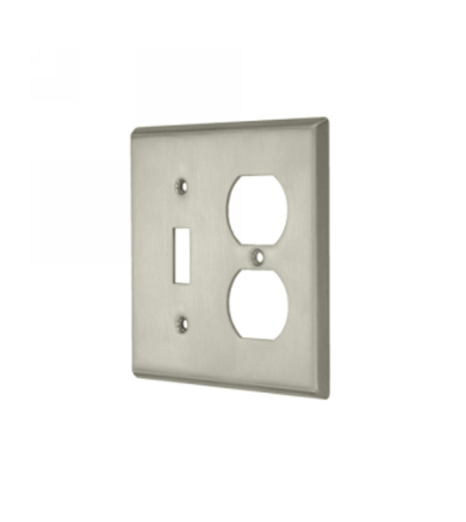 Single Switch and Double Outlet Cover