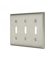 Triple Light Switch Plate, Deltana SWP4763