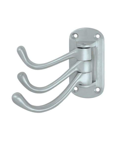 Solid Brass Triple Hook
