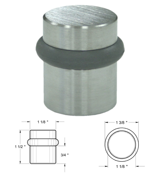 Small Brass Universal Door Stop