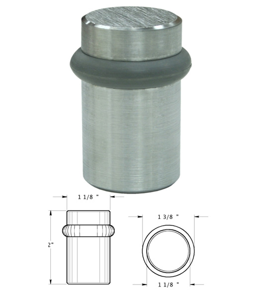 Large Brass Universal Door Stop