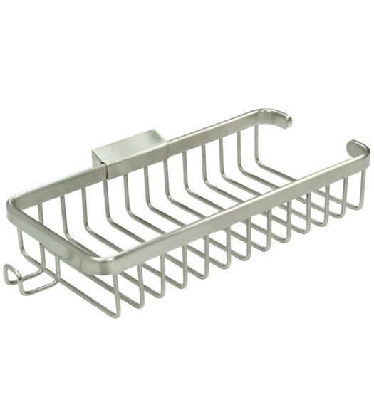 10-3/8 Inch Rectangular Wire Basket With Hook